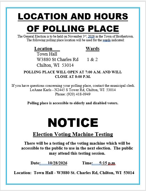 Type D & Z Notice